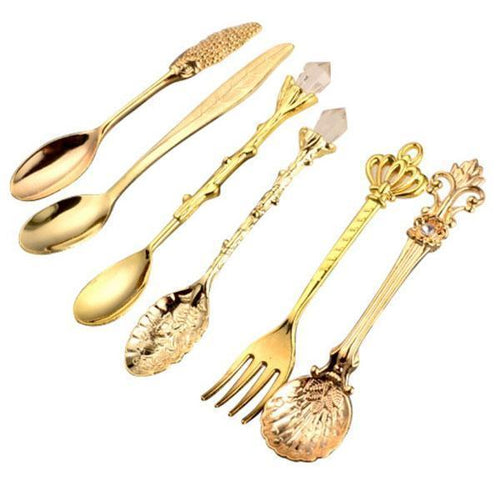 Fantastiske vintage dessertskjeer (sett med 6) | Luvikno