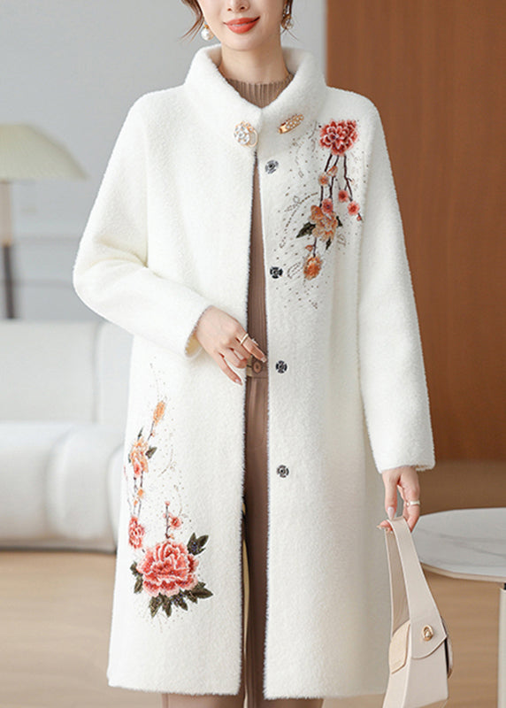 Luvik | Maxi Mink Velvet Jakke Patchwork Knapp