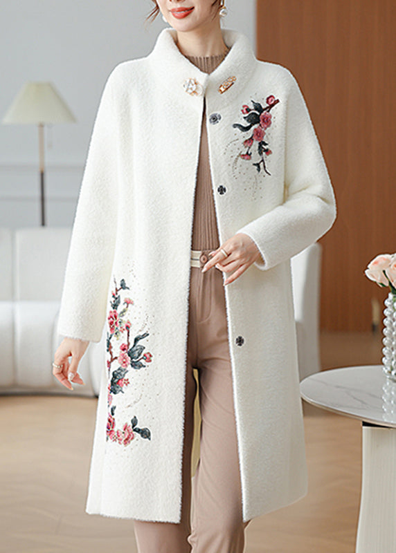 Luvik | Maxi Mink Velvet Jakke Patchwork Knapp