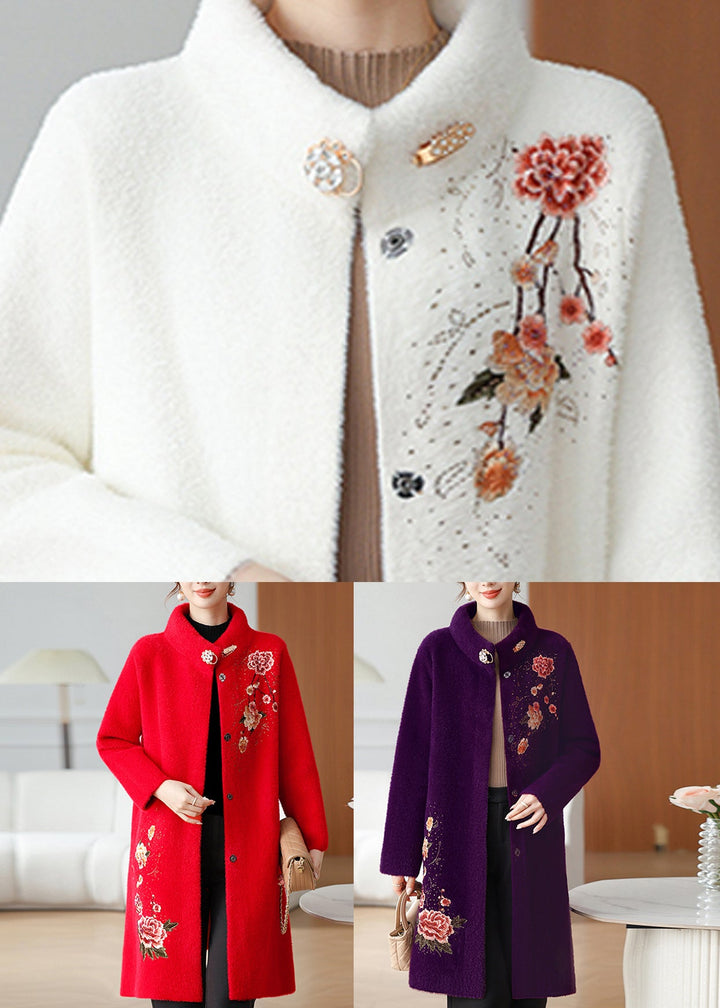 Luvik | Maxi Mink Velvet Jakke Patchwork Knapp