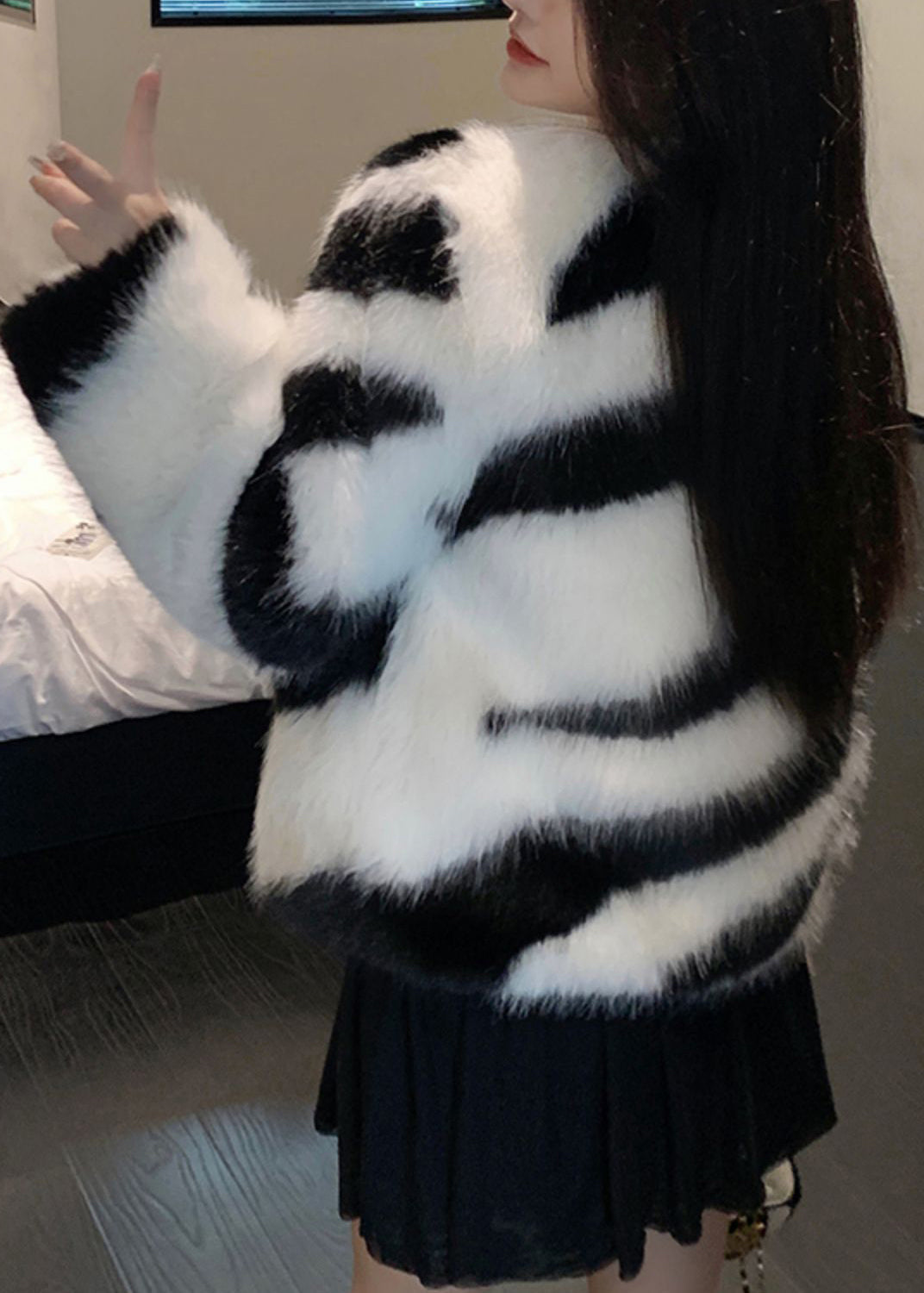 Luvik | Design Original Fluffy Kåpe V-Hals Vinter