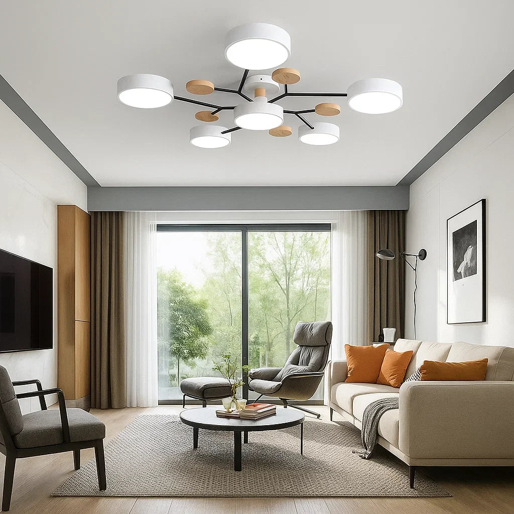 Moderne LED Taklampe Flush Mount Luvikno