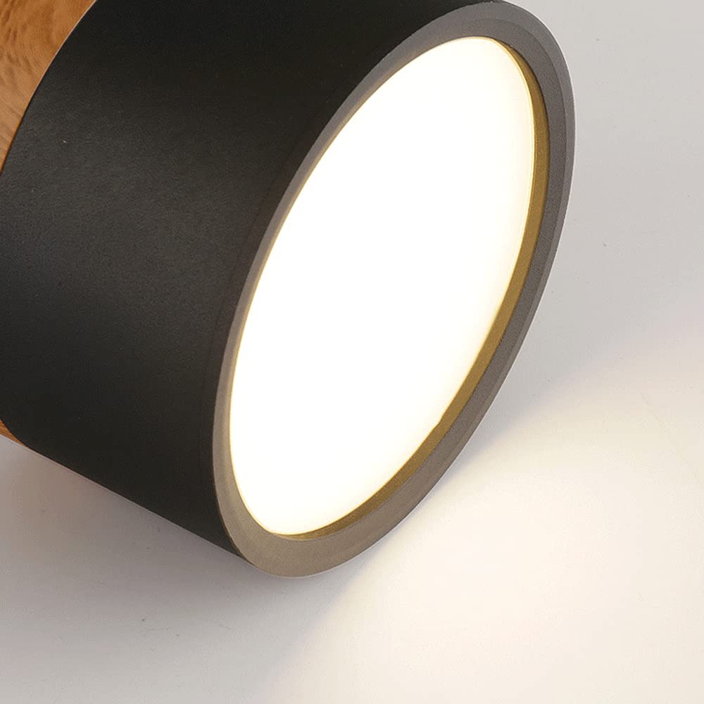 Taklampe med rosa flush trefinish Luvikno