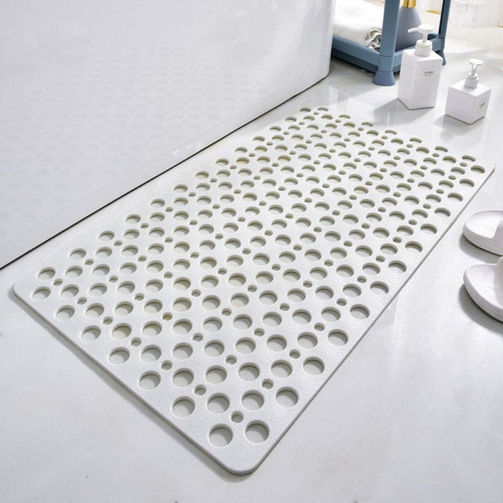 AquaGuard Antiskli Gummimatte – Hygienisk Badmatte med Sugekopper og Hurtig-Tørkende Design | Luvikno