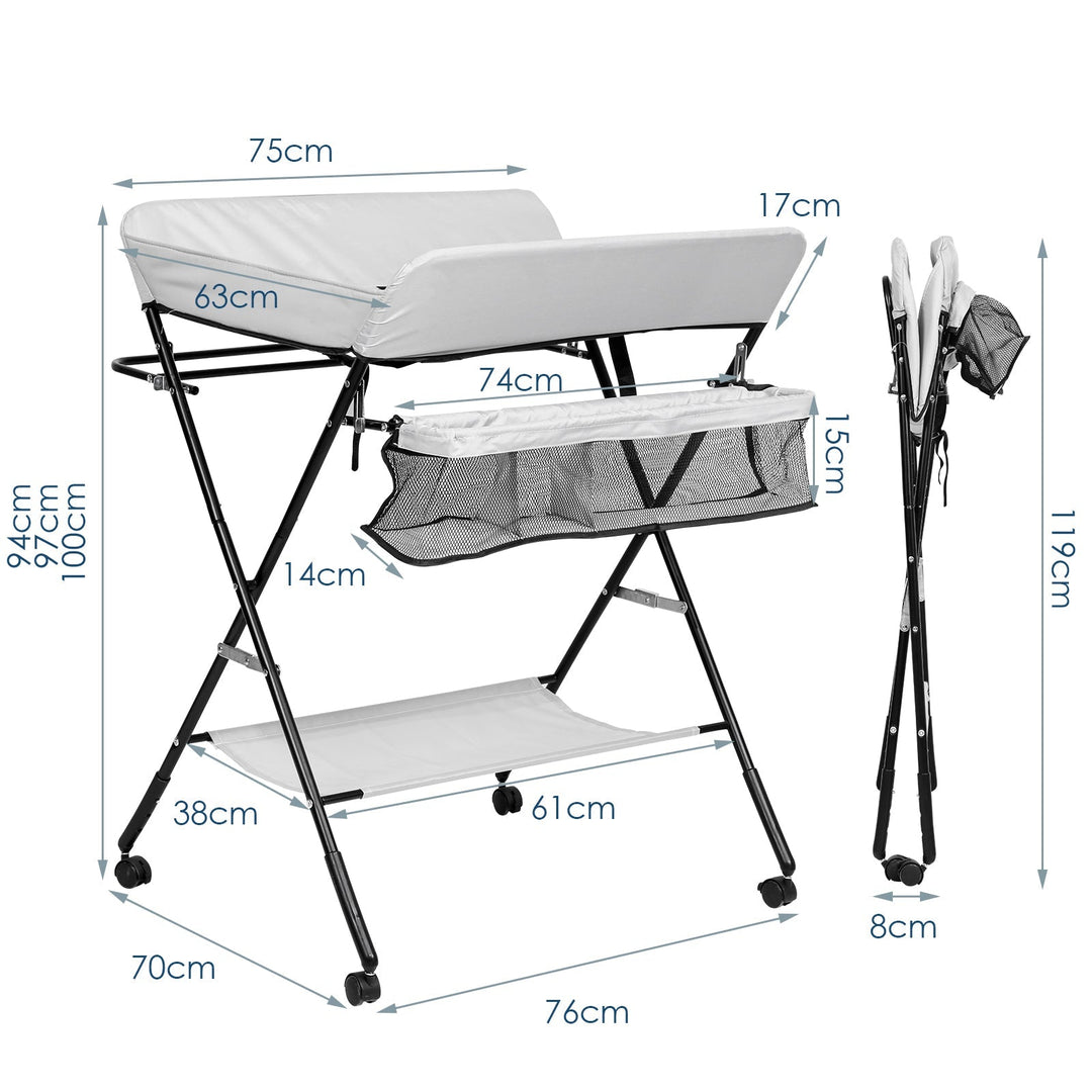Sammenleggbar Stellebord Baby Stelleenhet | Luvikno
