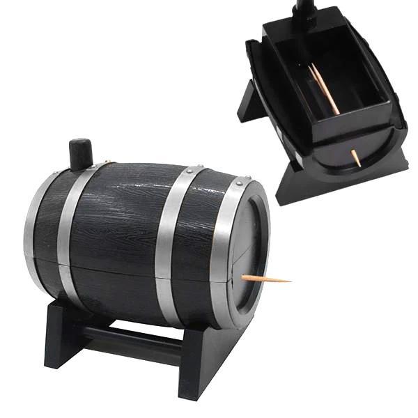 Wine Barrel Tannstikkers Dispenser | Luvikno