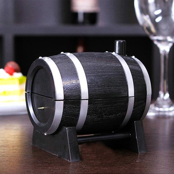 Wine Barrel Tannstikkers Dispenser | Luvikno
