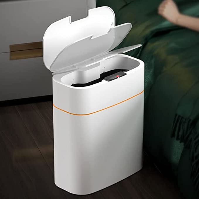Luvikno | Cleanova Sensor Søppelbøtte | Automatisk & Still | Hygienisk & Vanntett | 13L | Infrarød Teknologi