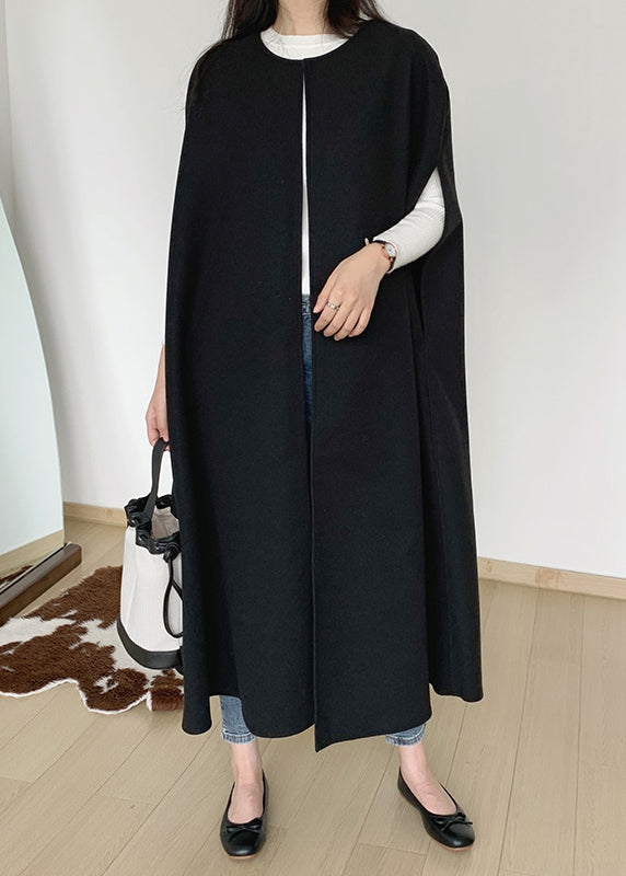 Luvik | Sorte oversized ullkåper uten ermer