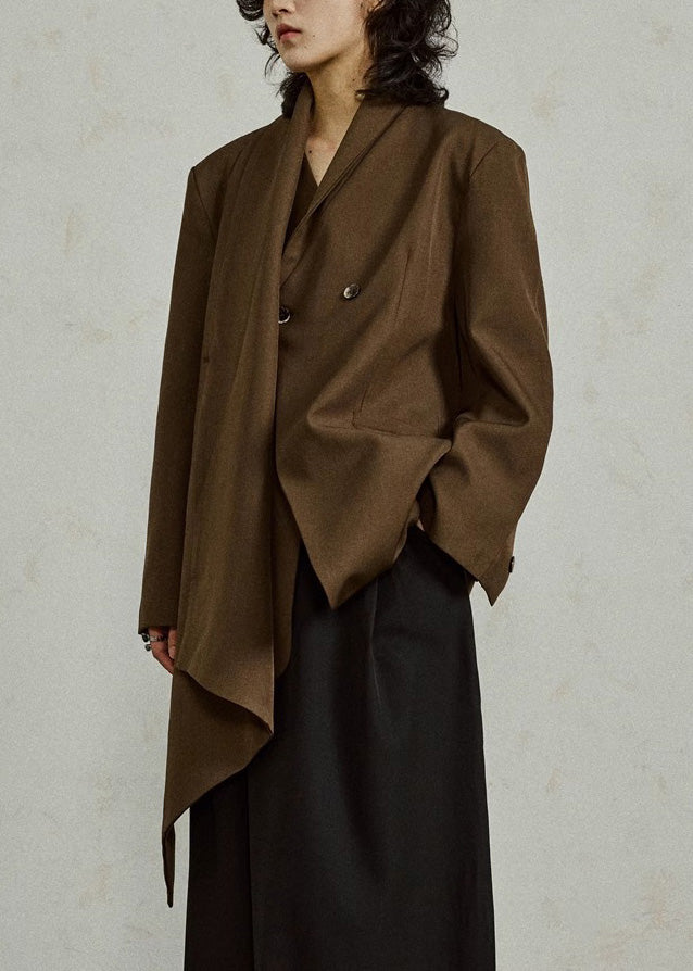 Luvik | Paitatakki kauniilla ruskeilla solmupusseilla