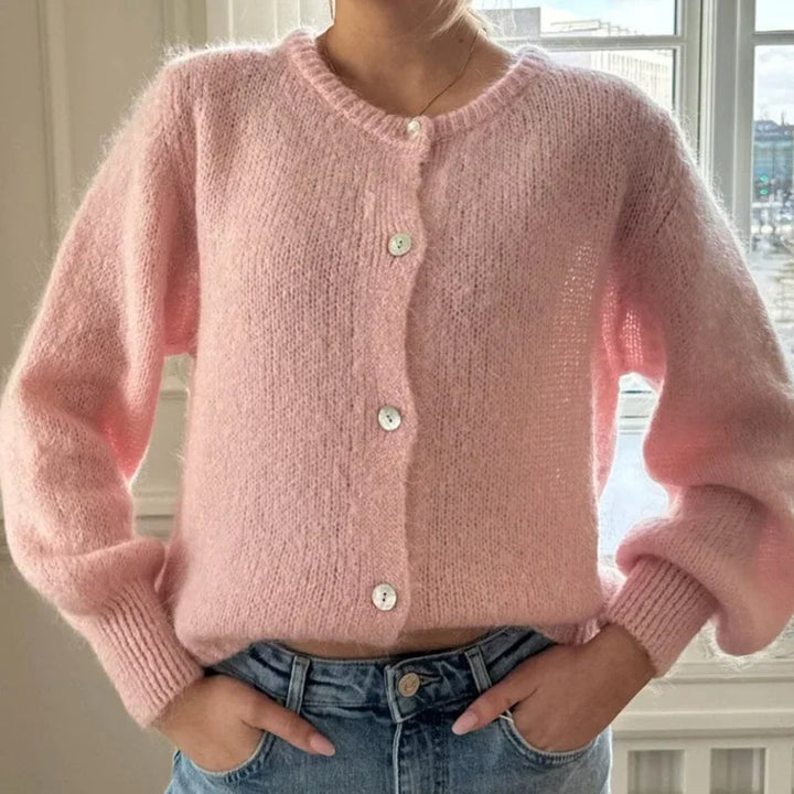 Luvik | Y2K Napitusknapp Strikket Fritidsmyk Cardigan Jakke