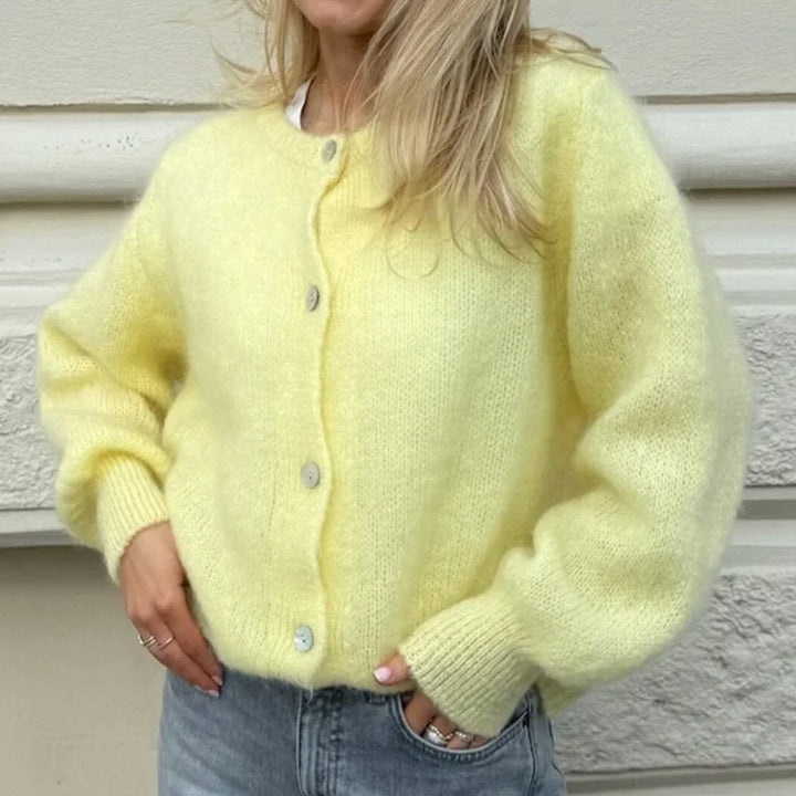 Luvik | Y2K Napitusknapp Strikket Fritidsmyk Cardigan Jakke