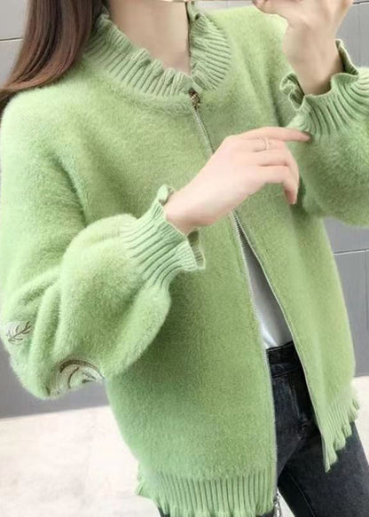 Luvik | Sametitakkia fluoresoivilla vihreillä helmilla