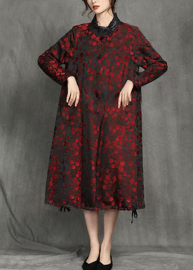 Luvik | Pitkä takki keltaisilla nappi-pisteillä Talvi