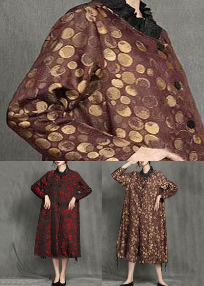 Luvik | Pitkä takki keltaisilla nappi-pisteillä Talvi