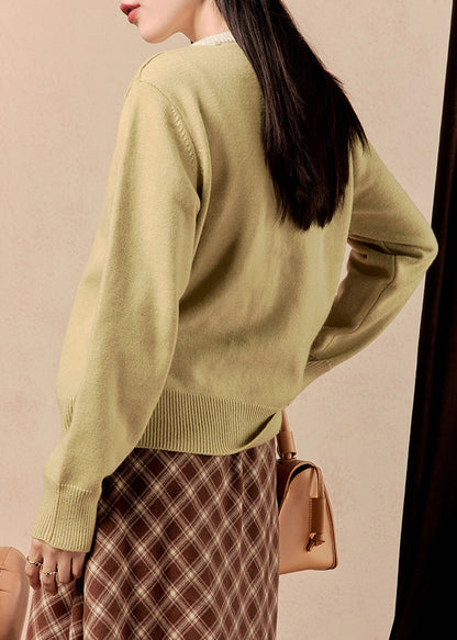 Luvik | Napapaitajakku napilla O-kaula keltainen talvi