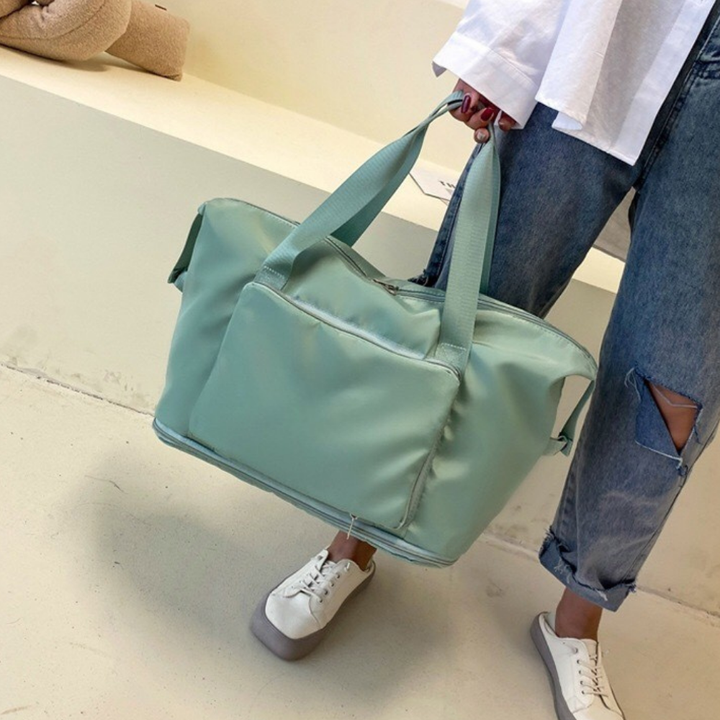 Kvinner Stor Reise Tote Bag | Lett Holdbar Weekendbag Luvikno