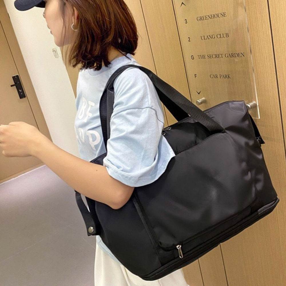 Kvinner Stor Reise Tote Bag | Lett Holdbar Weekendbag Luvikno