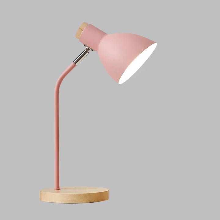 Luvikno | Tremøbel Lampe – Kreativ Skandinavisk Skrivebord Lampe laget av Tre og Metall