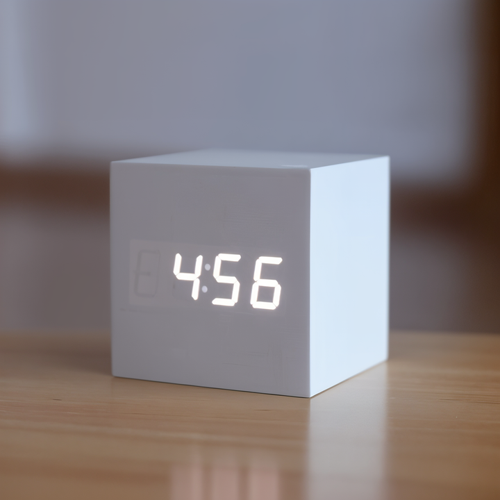 Luvikno | Elegant Digital LED Klokke i Tre