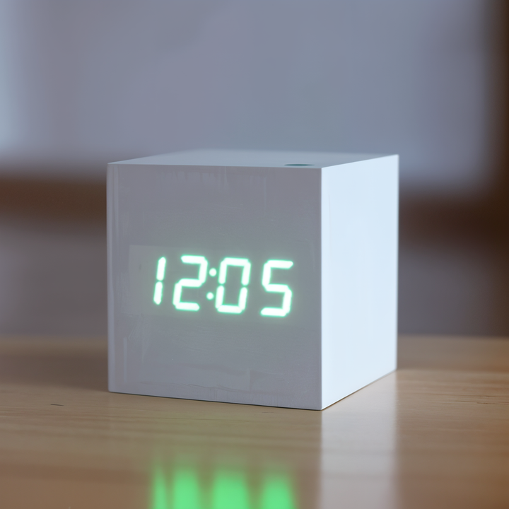 Luvikno | Elegant Digital LED Klokke i Tre