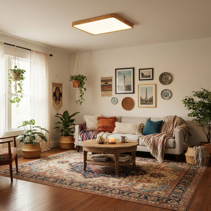 Treflat taklampe | Luvikno
