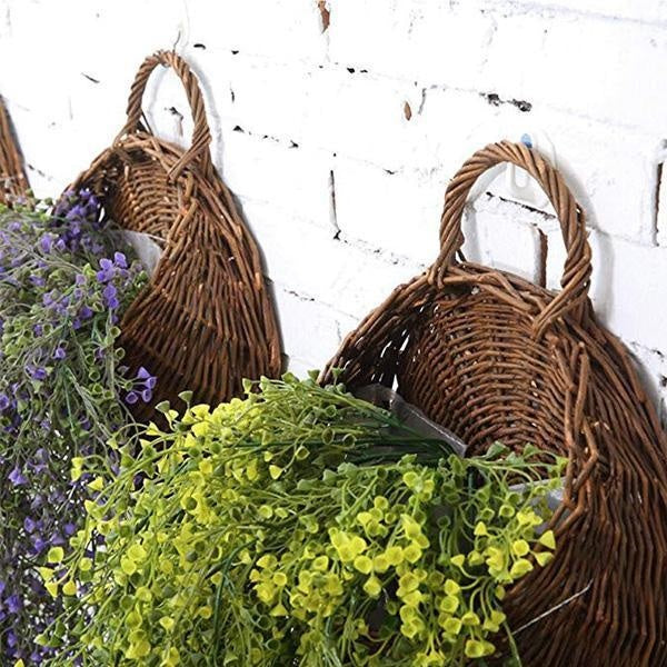 Vevd Hengepot Wicker Kurv | Luvikno