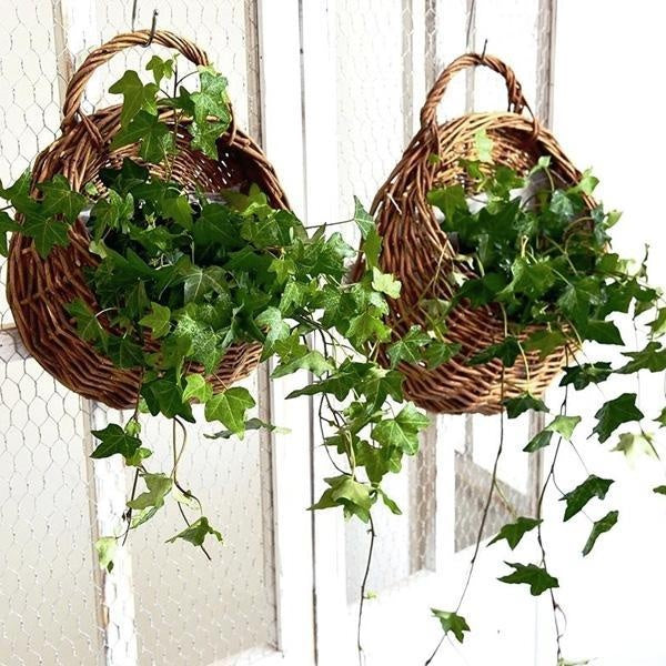 Vevd Hengepot Wicker Kurv | Luvikno