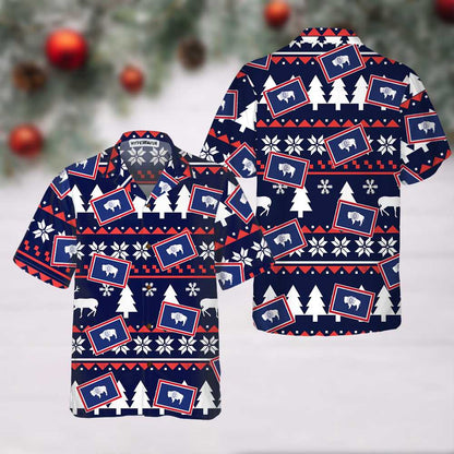 Luvik | Wyoming Rumahtunika, Ruman joulupaita Wyomingin osavaltiosta miehille