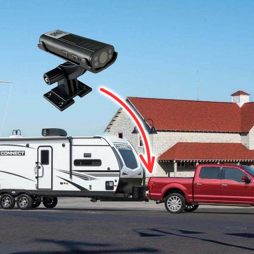 Trådløs reverseringshengerkamera - Vanntett, vidvinkel og enkel montering for campingvogn, bil og hjem Luvikno