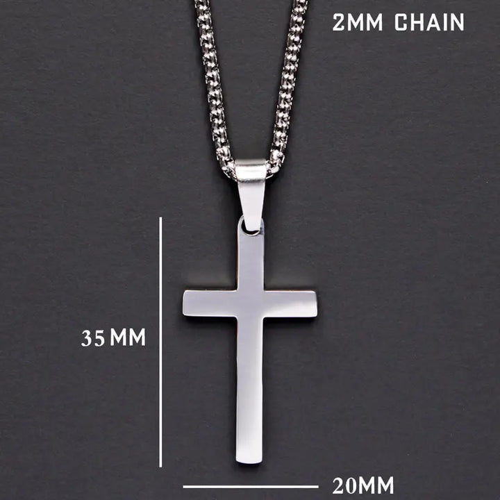 Classic Cross Men’s Necklace Luvikno