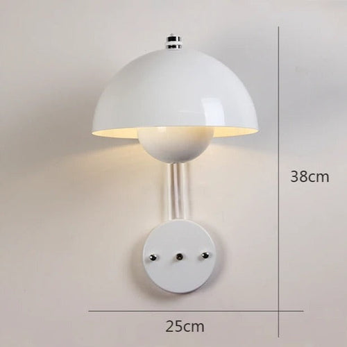 Moderne LED vegglampe med sopp | Stilig nattlys for soverom og stuer | Luvikno