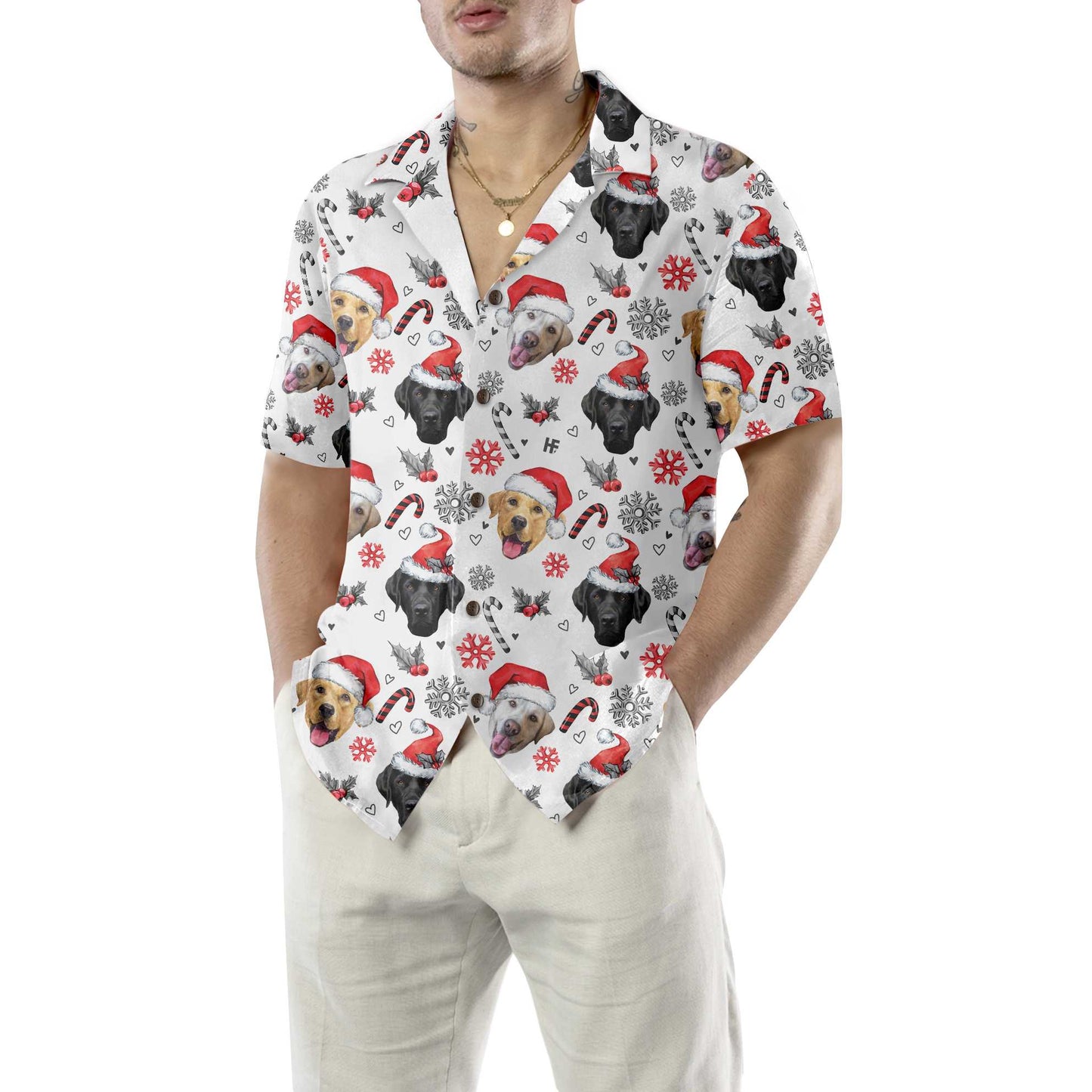 Luvik | Hawaijaitti Labrador Retriever Joulu, Hauska Labrador-paita miehille ja naisille, Paras joululahja