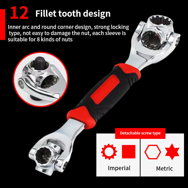 52 i 1 Universal Socket Spanner Wrench | Luvikno