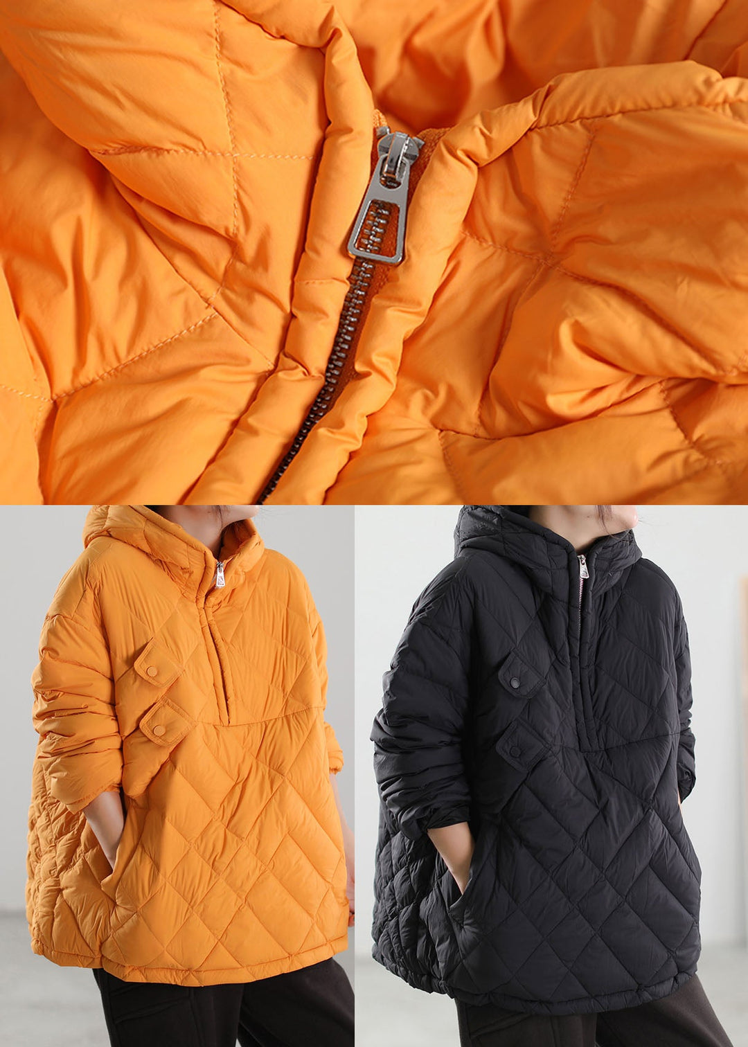 Luvik | Myke dunposejakker med glidelås om vinteren
