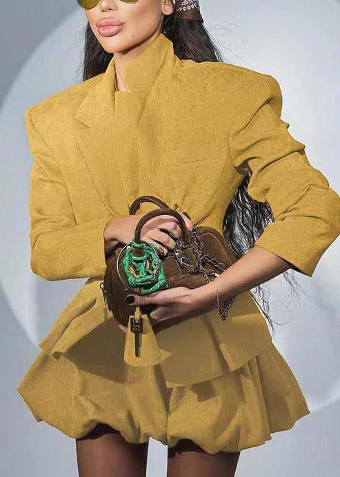 Luvik | Slim Fit Puuvillatakki ja Naisten Hameet 2-osaiset Setit