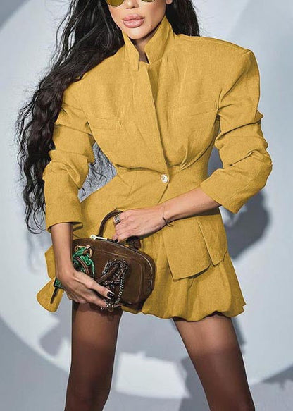 Luvik | Slim Fit Puuvillatakki ja Naisten Hameet 2-osaiset Setit