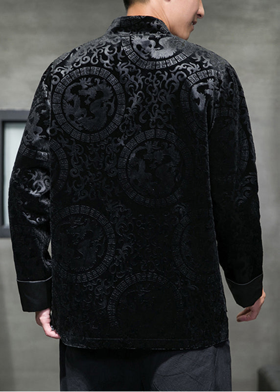 Luvik | Stand-up Collar Velvet Coats Long Sleeves