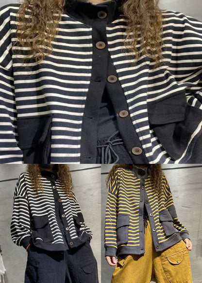 Luvik | Raidoituneet päällystakkivaatteet Ulkovaatteet Pitkät hihat