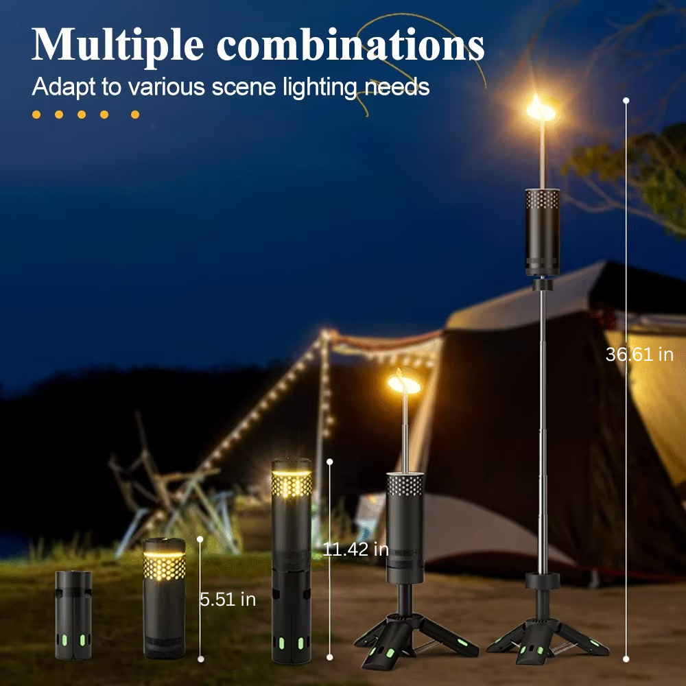 Multifunksjonell LED Campinglykt & Stativ Luvikno