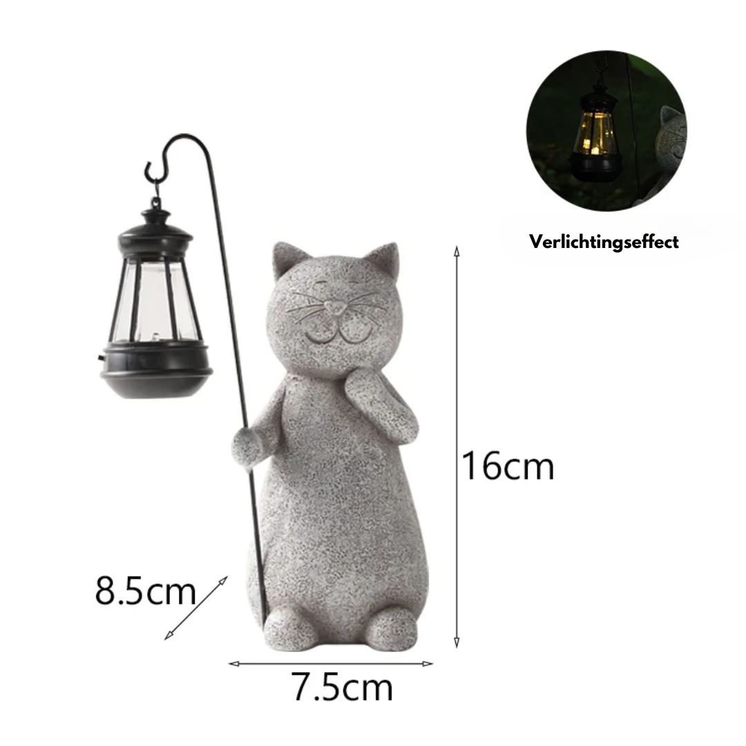 EnchantedKitty - Elegant dekorativ katt for utendørsområde Luvikno