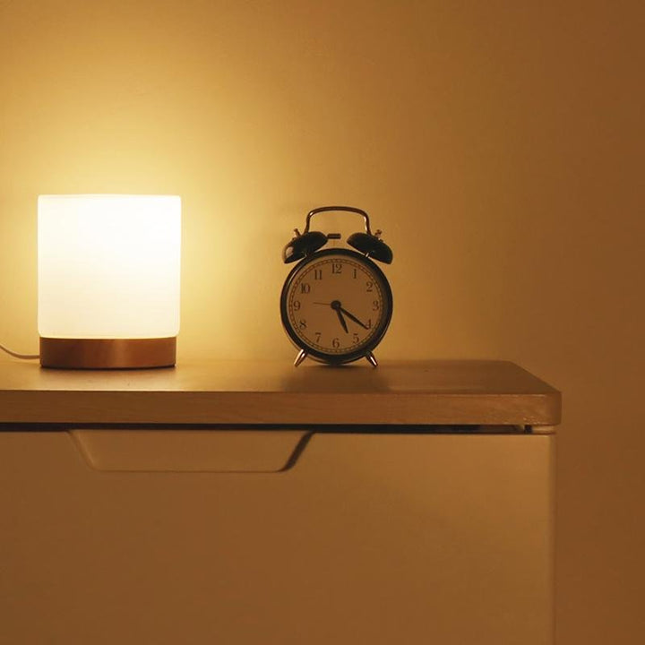 Luvikno | LumiGlow Raffinert Glass Bordlampe med Touch-LED