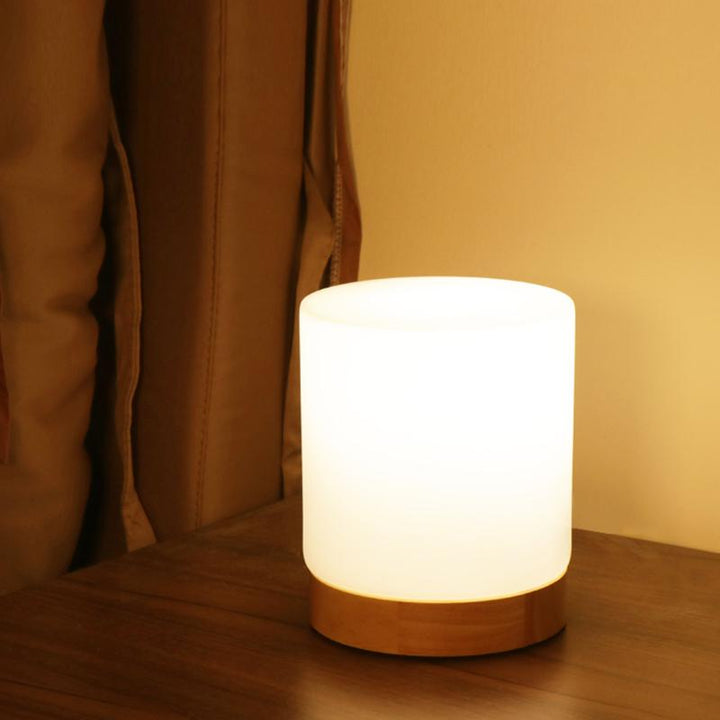 Luvikno | LumiGlow Raffinert Glass Bordlampe med Touch-LED