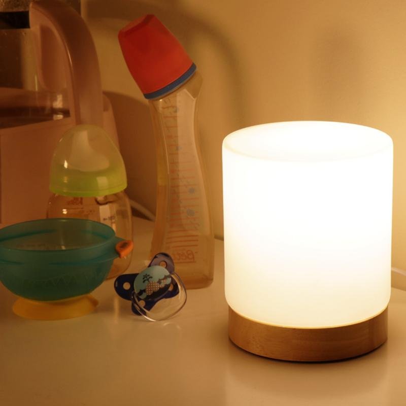 Luvikno | LumiGlow Raffinert Glass Bordlampe med Touch-LED