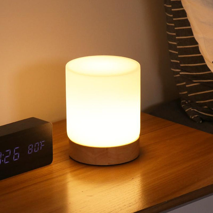 Luvikno | LumiGlow Raffinert Glass Bordlampe med Touch-LED