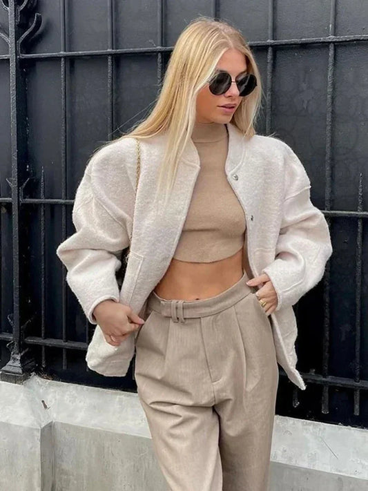 Luvik | Veste bomber surdimensionnée confortable