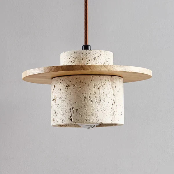 Luvikno | EarthLuxe krystallampe - Luksuriøs travertin design krystallampe
