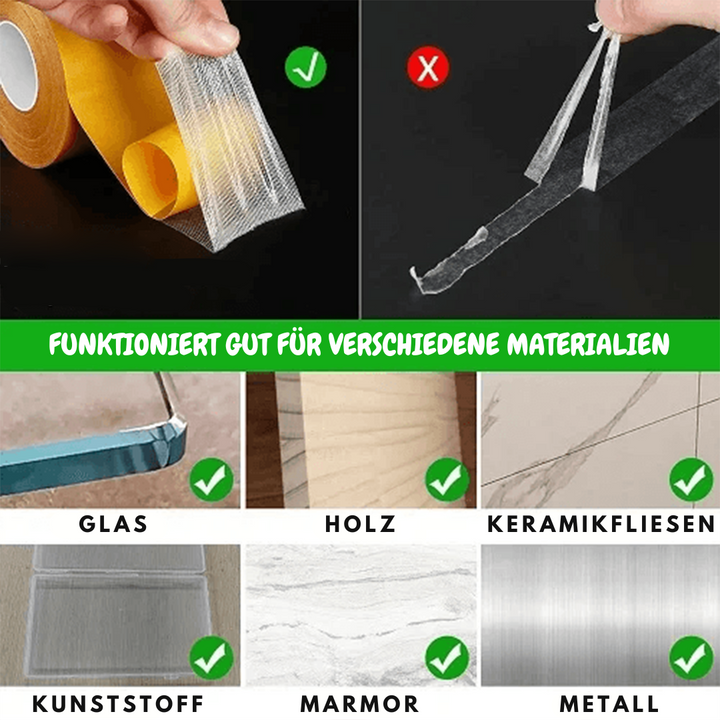 Klebebånd motstand klar tape | Luvikno