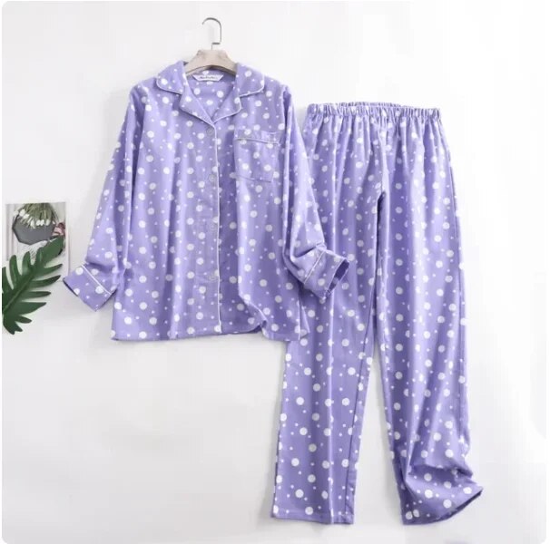 Luvik | naisten pyjama-setti eloisilla kuvioilla Kaksiosainen