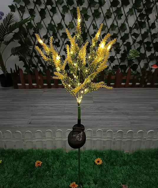 Solar LED Hage Blomster Lys - Dekorative Lavendel Utendørs Lys for Hage og Terrasse, vanntette, energieffektive | Luvikno